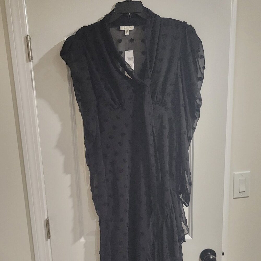 Women's black top shop dress